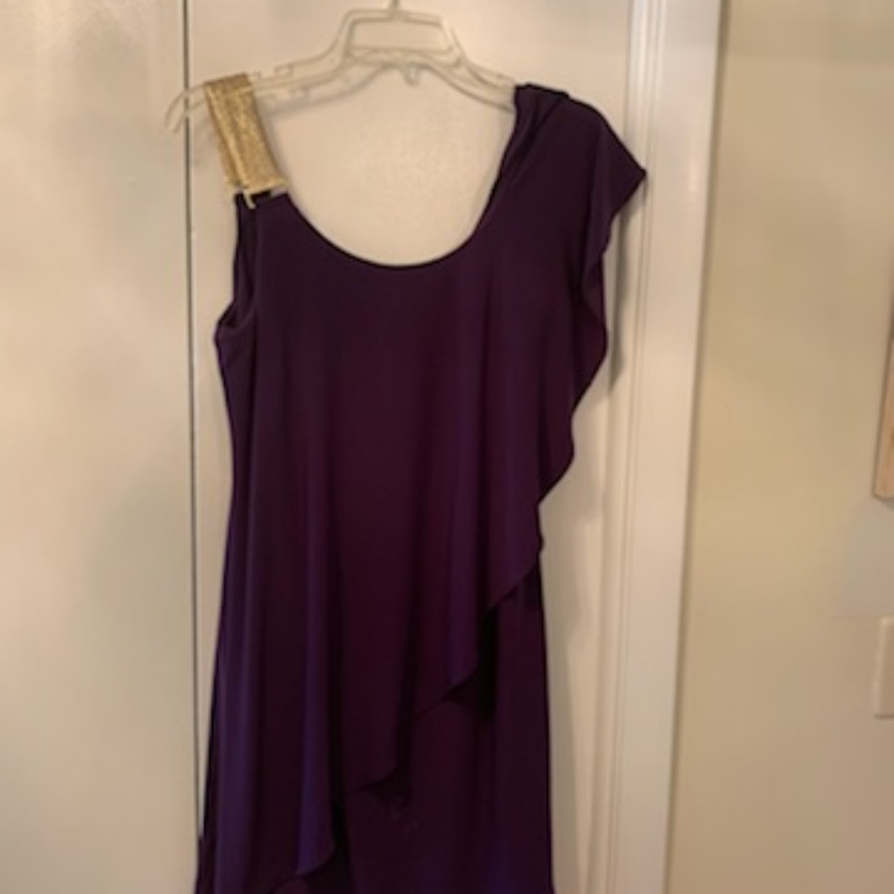 Purple cocktail dress